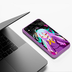 Чехол iPhone XS Max матовый Малышка Широ, цвет: 3D-фиолетовый — фото 2