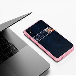 Чехол iPhone XS Max матовый Гагарин автограф, цвет: 3D-баблгам — фото 2