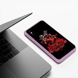 Чехол iPhone XS Max матовый Dethklok concert, цвет: 3D-сиреневый — фото 2