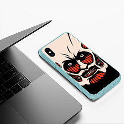 Чехол iPhone XS Max матовый КОЛОССАЛЬНЫЙ ТИТАН, цвет: 3D-мятный — фото 2