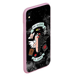 Чехол iPhone XS Max матовый Sides of Isaac, цвет: 3D-розовый — фото 2