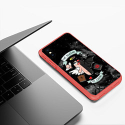Чехол iPhone XS Max матовый Sides of Isaac, цвет: 3D-красный — фото 2