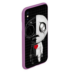 Чехол iPhone XS Max матовый Isaac The Binding of Isaac, цвет: 3D-фиолетовый — фото 2