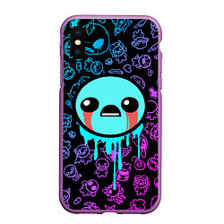 Чехол iPhone XS Max матовый Blue Isaac, цвет: 3D-фиолетовый