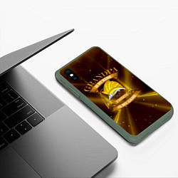 Чехол iPhone XS Max матовый Fishing - is my game, цвет: 3D-темно-зеленый — фото 2
