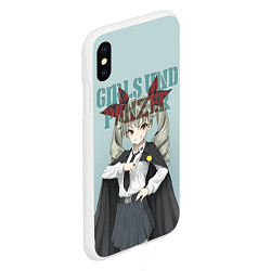 Чехол iPhone XS Max матовый Girls und Panzer, цвет: 3D-белый — фото 2