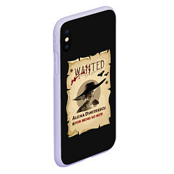 Чехол iPhone XS Max матовый Розыск Леди Димитреску, цвет: 3D-светло-сиреневый — фото 2