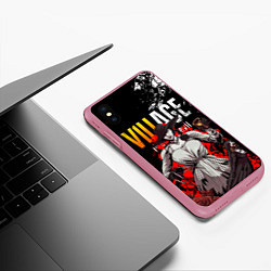 Чехол iPhone XS Max матовый RESIDENT EVIL 8 ДИМИТРЕСКУ, цвет: 3D-малиновый — фото 2