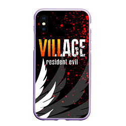 Чехол iPhone XS Max матовый RESIDENT EVIL 8 VILLAGE, цвет: 3D-светло-сиреневый