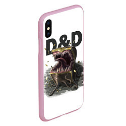 Чехол iPhone XS Max матовый D&D Мимик-сундук ДнД, цвет: 3D-розовый — фото 2