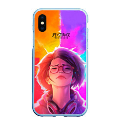 Чехол iPhone XS Max матовый Life Is StrangeTrue Colors, цвет: 3D-голубой