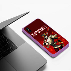 Чехол iPhone XS Max матовый Hades Zagrei, цвет: 3D-фиолетовый — фото 2