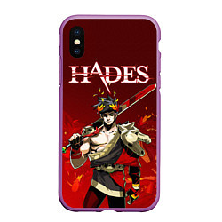 Чехол iPhone XS Max матовый Hades Zagrei, цвет: 3D-фиолетовый