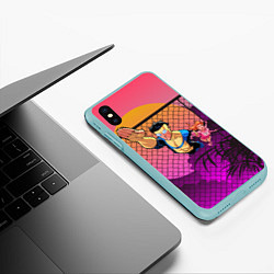 Чехол iPhone XS Max матовый Марк Грэйсон Неуязвимый, цвет: 3D-мятный — фото 2