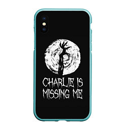 Чехол iPhone XS Max матовый Charlie is missing me, цвет: 3D-мятный