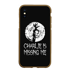 Чехол iPhone XS Max матовый Charlie is missing me, цвет: 3D-коричневый