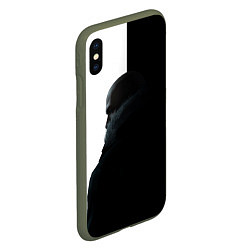 Чехол iPhone XS Max матовый Winter Hitman, цвет: 3D-темно-зеленый — фото 2