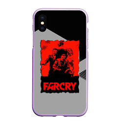Чехол iPhone XS Max матовый FARCRY, цвет: 3D-сиреневый
