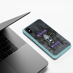 Чехол iPhone XS Max матовый DM Dungeon Master SKULL, цвет: 3D-мятный — фото 2