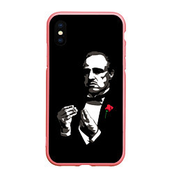 Чехол iPhone XS Max матовый Крёстный Отец The Godfather, цвет: 3D-баблгам