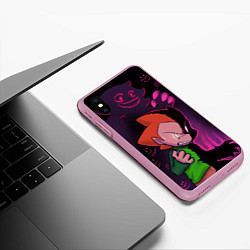 Чехол iPhone XS Max матовый Friday Night Funkin FNF, цвет: 3D-розовый — фото 2