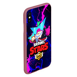 Чехол iPhone XS Max матовый BORN BAD BUZZ 1, цвет: 3D-малиновый — фото 2