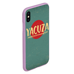 Чехол iPhone XS Max матовый Yakuza, цвет: 3D-сиреневый — фото 2