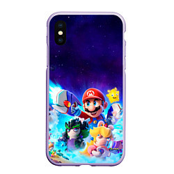 Чехол iPhone XS Max матовый Mario Rabbids