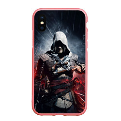 Чехол iPhone XS Max матовый Assassins Creed 4: Black Flag, цвет: 3D-баблгам