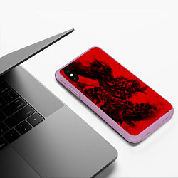 Чехол iPhone XS Max матовый BERSERK БЕРСЕРК, цвет: 3D-сиреневый — фото 2