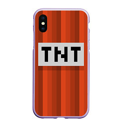 Чехол iPhone XS Max матовый TNT, цвет: 3D-светло-сиреневый