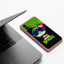 Чехол iPhone XS Max матовый Базз Buzz Brawl Stars, цвет: 3D-коричневый — фото 2