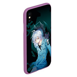 Чехол iPhone XS Max матовый Fairy Tail, цвет: 3D-фиолетовый — фото 2