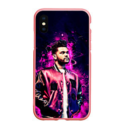 Чехол iPhone XS Max матовый The Weeknd, цвет: 3D-баблгам