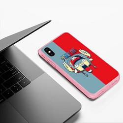 Чехол iPhone XS Max матовый Сопливый Тони Тони Чоппер One Piece, цвет: 3D-баблгам — фото 2