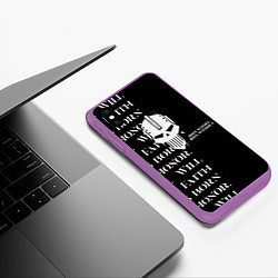 Чехол iPhone XS Max матовый Боевой клич Железные войны, цвет: 3D-фиолетовый — фото 2