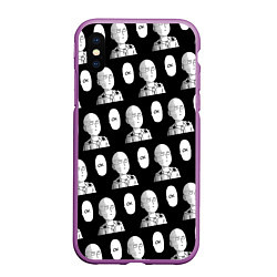 Чехол iPhone XS Max матовый ONE-PUNCH MAN ВАН ПАНЧ МАН Z, цвет: 3D-фиолетовый