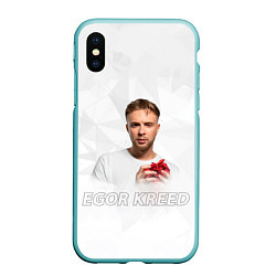 Чехол iPhone XS Max матовый Sweet Kreed, цвет: 3D-мятный