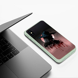 Чехол iPhone XS Max матовый Blind Hunter, цвет: 3D-салатовый — фото 2