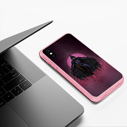 Чехол iPhone XS Max матовый Ворон охотник, цвет: 3D-баблгам — фото 2