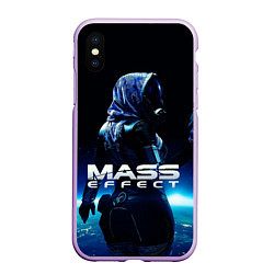 Чехол iPhone XS Max матовый MASS EFFECT ТАЛИ ЗОРА, цвет: 3D-сиреневый