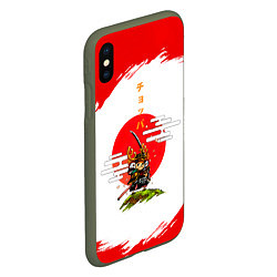 Чехол iPhone XS Max матовый Тони Тони Чоппер ниндзя One Piece, цвет: 3D-темно-зеленый — фото 2