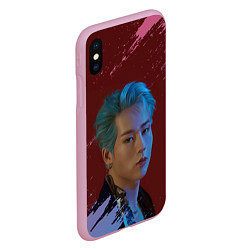 Чехол iPhone XS Max матовый MONSTA X MX Z, цвет: 3D-розовый — фото 2