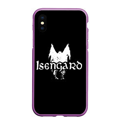 Чехол iPhone XS Max матовый Isengard, цвет: 3D-фиолетовый