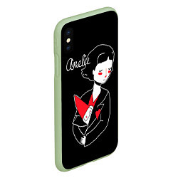 Чехол iPhone XS Max матовый Amelie, цвет: 3D-салатовый — фото 2