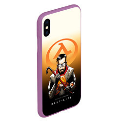 Чехол iPhone XS Max матовый FREEMAN HALF-LIFE Z, цвет: 3D-фиолетовый — фото 2