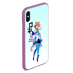 Чехол iPhone XS Max матовый Феликс Аргайл Re: Zero, цвет: 3D-фиолетовый — фото 2