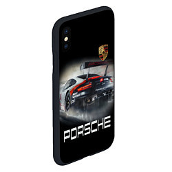 Чехол iPhone XS Max матовый PORSHE, цвет: 3D-черный — фото 2