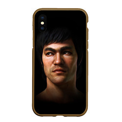 Чехол iPhone XS Max матовый Bruce, цвет: 3D-коричневый