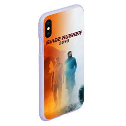 Чехол iPhone XS Max матовый Рик Декард и Кей BR2049, цвет: 3D-светло-сиреневый — фото 2